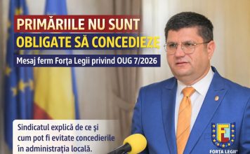 Primăriile NU sunt obligate să concedieze. Mesaj ferm Forța Legii privind OUG 7/2026 Primăriile NU sunt obligate să concedieze. Mesaj ferm Forța Legii privind OUG 7/2026